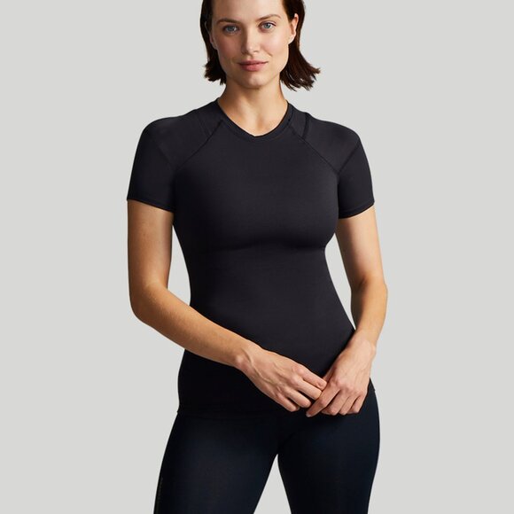 TOMMIE COPPER Women's Black Short Sleeve Top - Picture 3 of 12